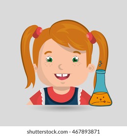 child chat student school vector illustration graphic