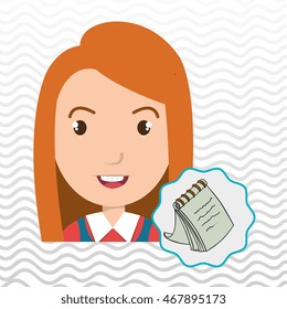 child chat student school vector illustration graphic