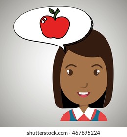 child chat student school vector illustration graphic