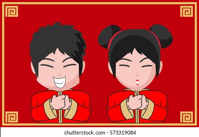 Child chinese new year