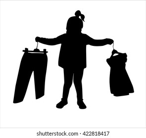 the child chooses clothing store