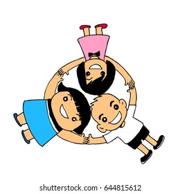 Child circle cartoon
