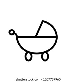Child cradle icon.Vector