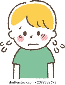 A child crying. Itchy eyes.