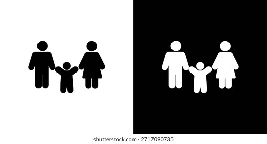 Vector de conjunto de iconos de custodia infantil Diseño para concepto y Diseño web móvil.
