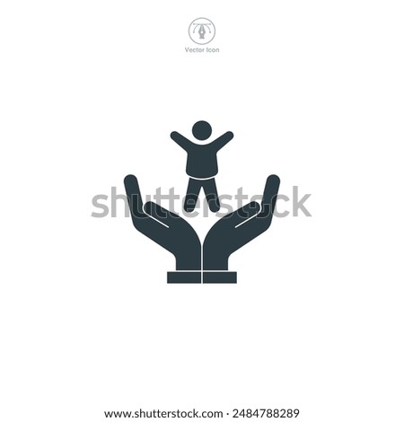Child Custody Icon symbol vector illustration isolated on white background