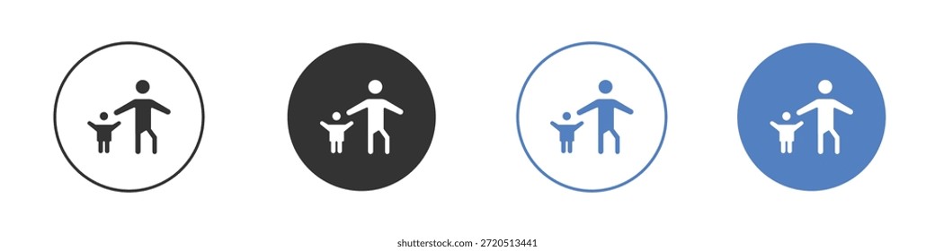 Icono de custodia infantil Vector Clip ilustración de arte colección