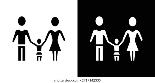 Child custody icon vector design element vector eps 10