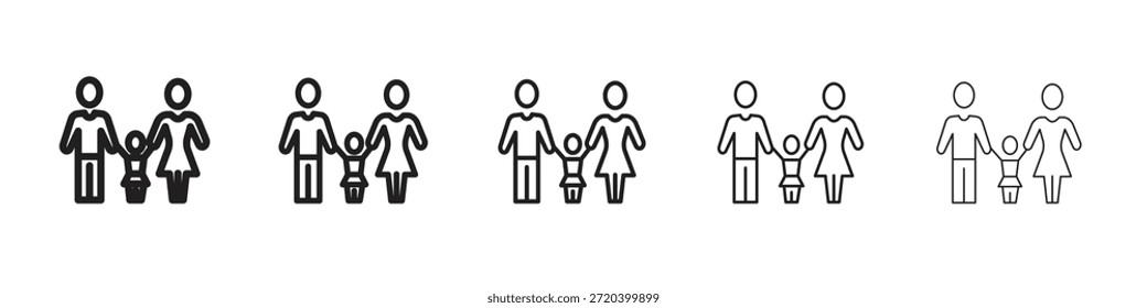Icono de custodia infantil elemento de diseño de Vector Vector eps 10