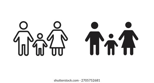 Elemento de diseño aislado de Vector de icono de custodia infantil. EPS10
