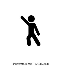 child, dance icon. Element of child icon for mobile concept and web apps. Glyph child, dance icon can be used for web and mobile