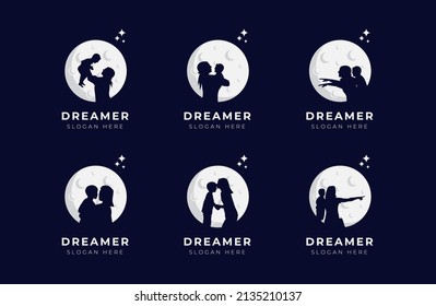 Child Dream Logo Design Illustration Collection - Dreamer Logo