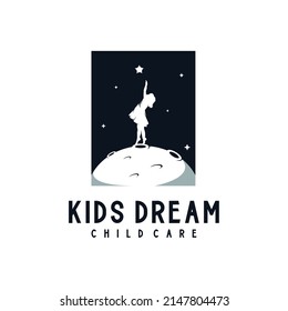Child Dream Logo Design Illustration
