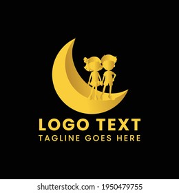 Plantilla de diseño de logotipo de sueño secundario