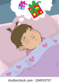 Child Dreaming of Gifts