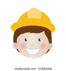child dressed as engineer icon image 