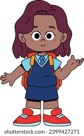 child dressed for school this year
