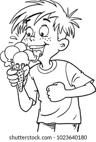 child eating ice cream