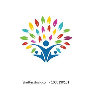 child education and nursery camp vector logo template design