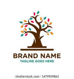 child education tree logo design