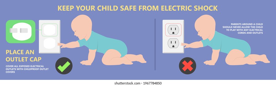 Child Electric Shock Preventing Injury Baby High Danger Warning Cover Outlet Wall Plates Cap Power Kids Hole Protect Accidental Hazard Plugged Dangerous	