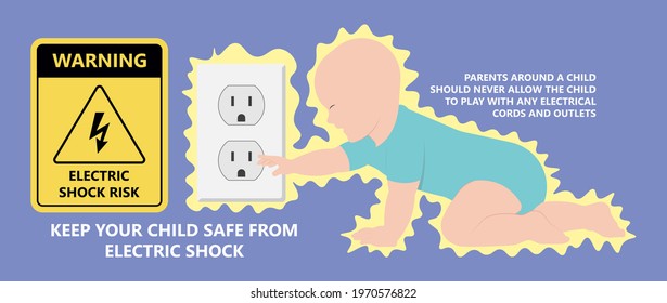 Child Electric Shock Preventing Injury Baby High Danger Warning Cover Outlet Wall Plates Cap Power Kids Hole Protect Accidental Hazard Plugged Dangerous	