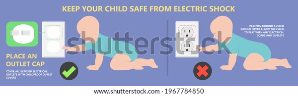 Child Electric Shock Preventing\
injury baby high danger warning cover outlet wall plates Cap Power\
kids hole protect accidental Hazard plugged\
dangerous	