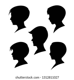 child face silhouette