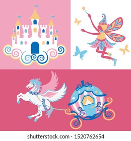 child fairy tale,prince and princess and castle,royal family