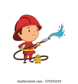 Child firefighter