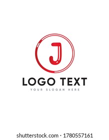 Plantilla de logotipo J tipo carta amigable para niños, logotipo vector para identidad empresarial y de empresa 