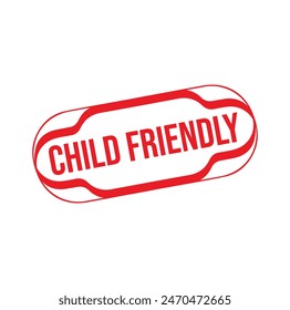 child friendly Rubber stamp design. VECTOR ILLUSTRATION.