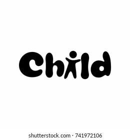 Child Fun happy Logo Vector