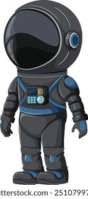 Child in futuristic astronaut suit illustration