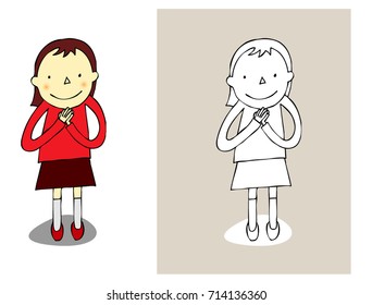 a child gathering hands.A child who celebrates with clapping.A child clapping hands.