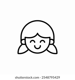 child girld icon sign vector