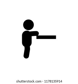 child got up icon. Element of toddler development icon for mobile concept and web apps. Glyph child got up icon can be used for web and mobile