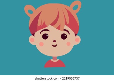 Child graphic, boy standing and smiling, boy