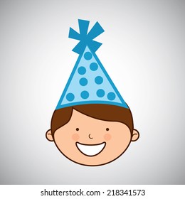 child graphic design , vector illustration