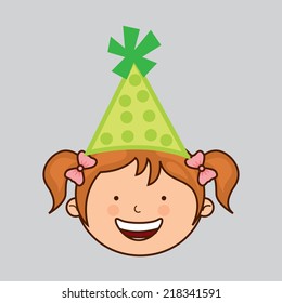 child graphic design , vector illustration