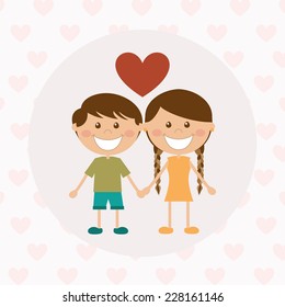 child graphic design , vector illustration