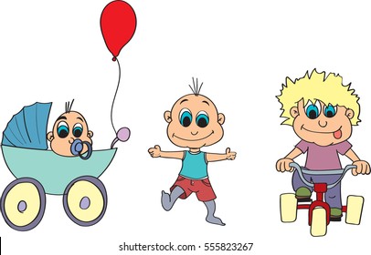 A child growing up