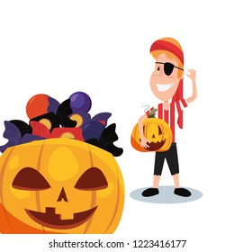 child in halloween character costume