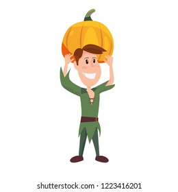 child in halloween character costume