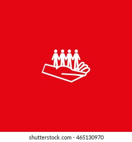 child, hand, icon