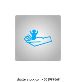 child, hand, icon