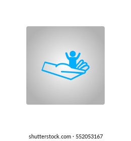child, hand icon
