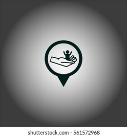 child, hand, icon