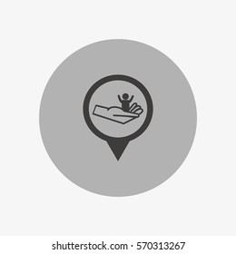 child, hand, icon