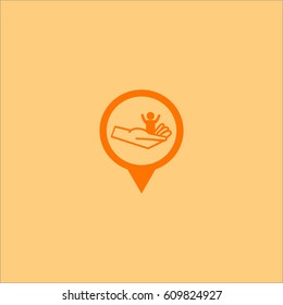 child, hand, icon